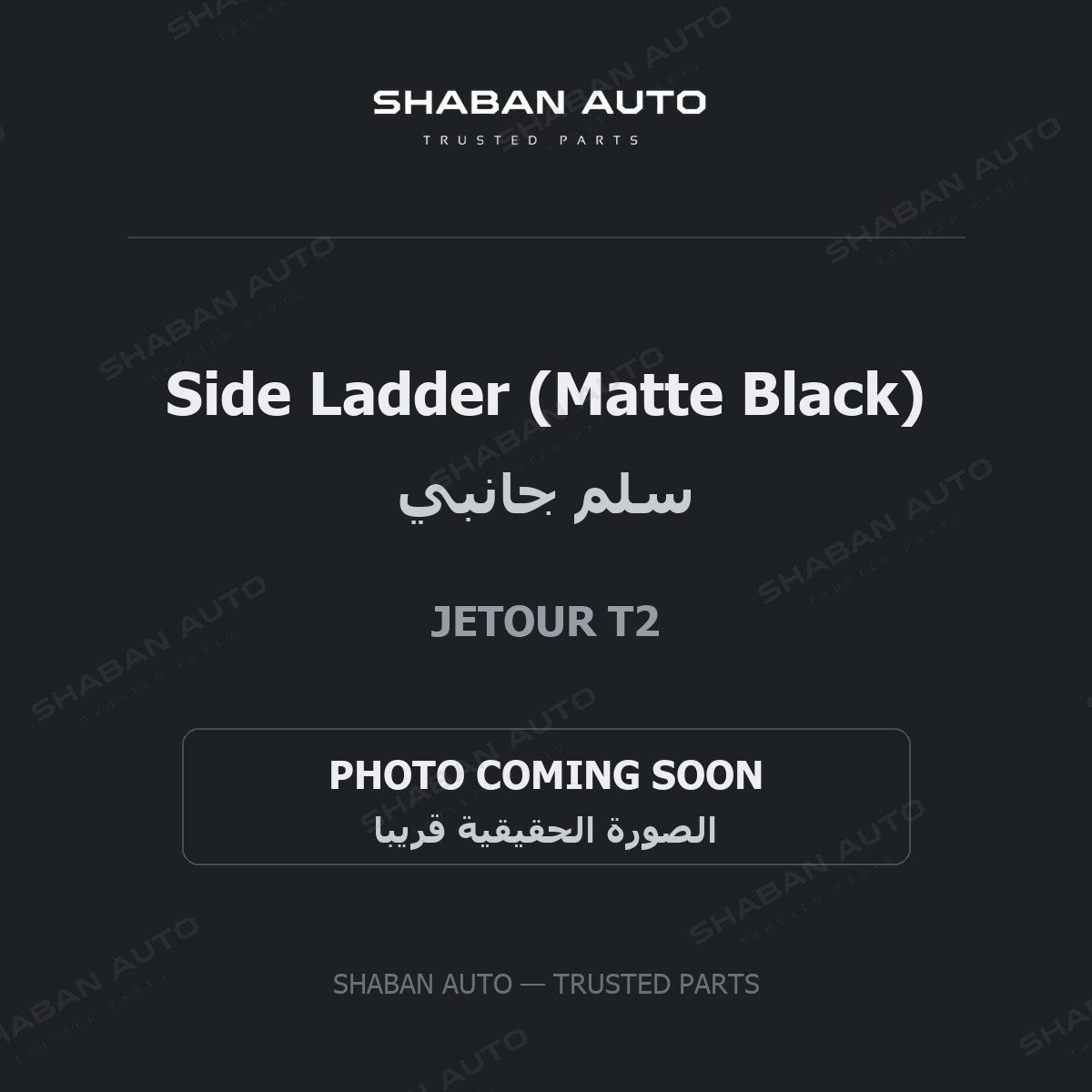 Side Ladder (Matte Black) for Jetour - T2