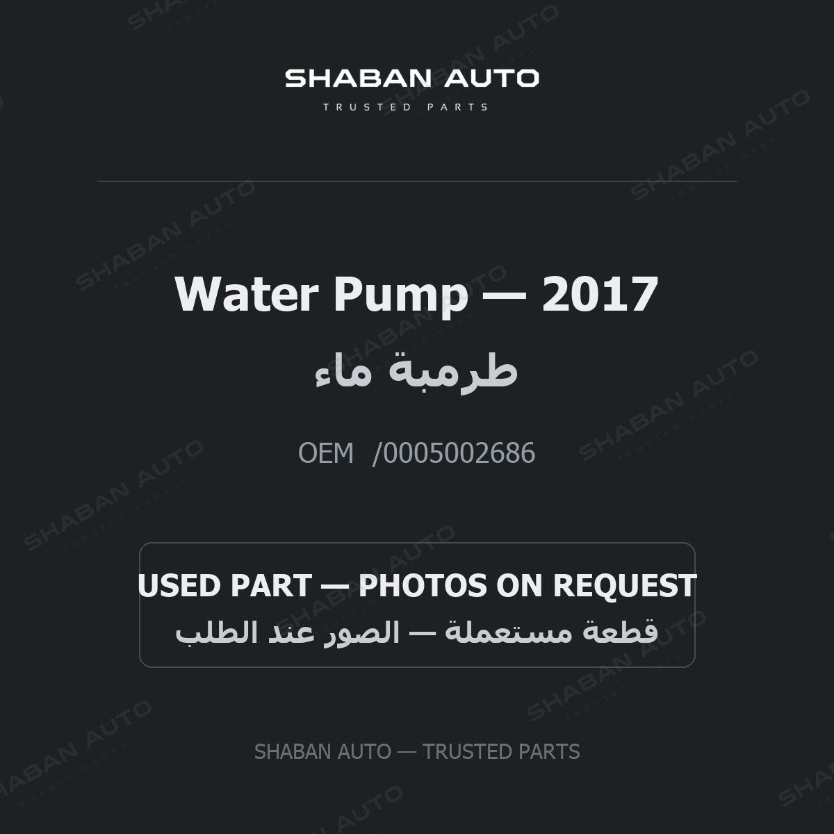 Water Pump for Mercedes - 2017